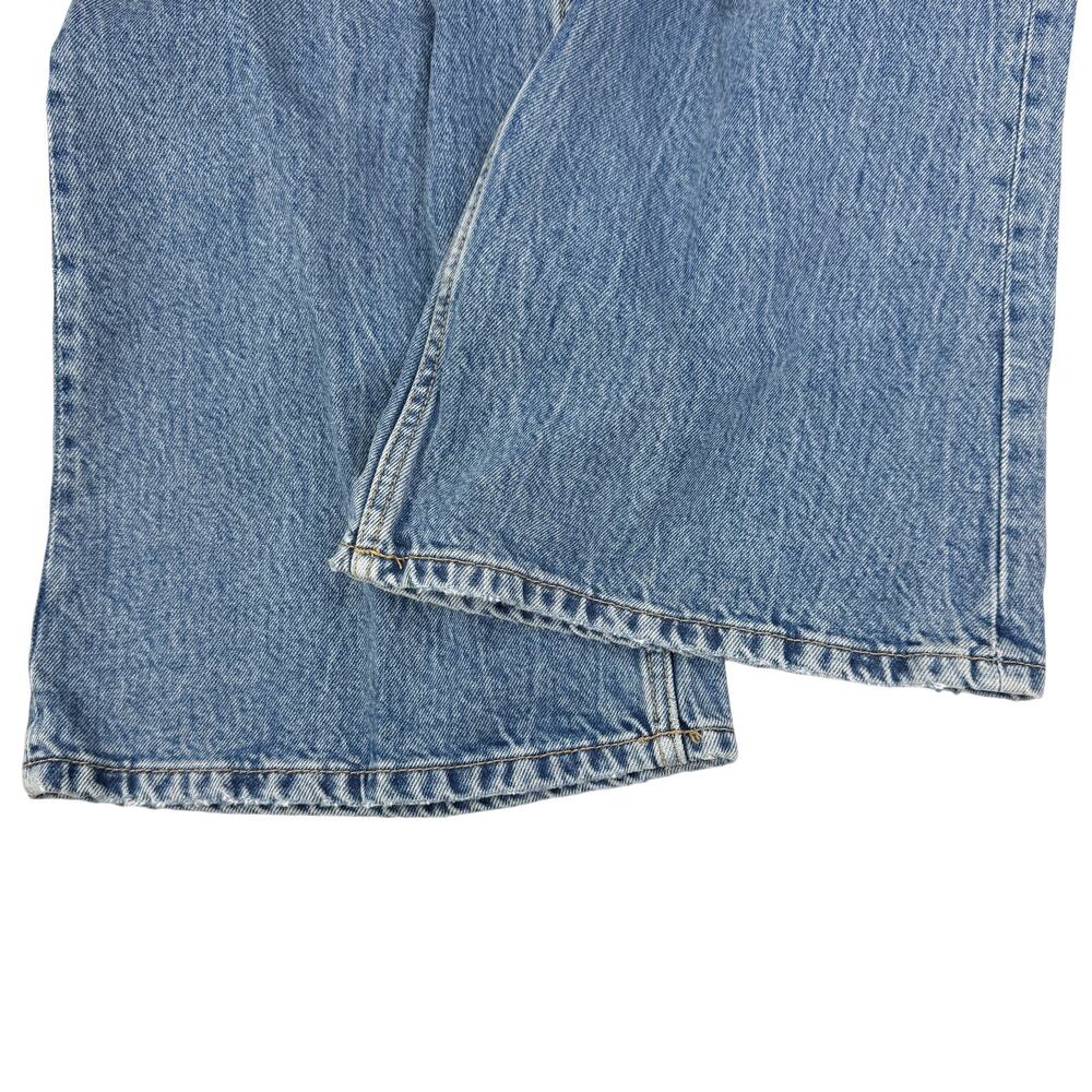 NWT ZARA Mid Rise Cargo Wide Leg Jeans Blue Size 6 - Picture 10 of 10